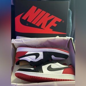Size 10 Jordan 1 Low Black Toe
